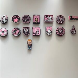 Inter Miami Themed Shoe Charms